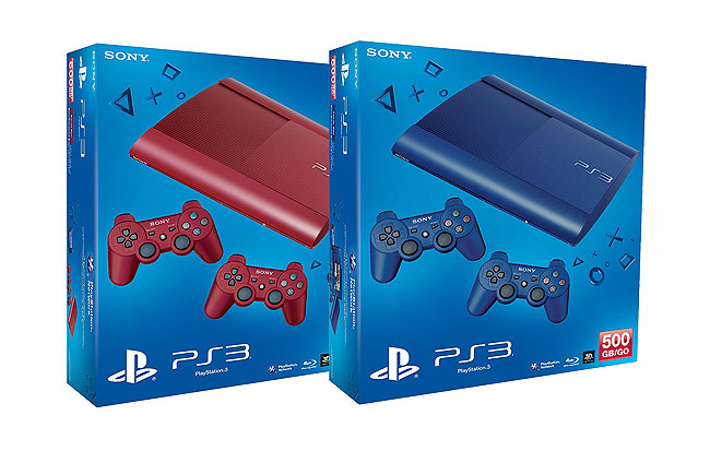 Rot oder Blau? Neue Farben für die PS3 Superslim
